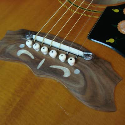 Vintage Made In Japan J-200 Jumbo Acoustic Guitar Ibanez Matsumoko MIJ J200 w/Bag image 6