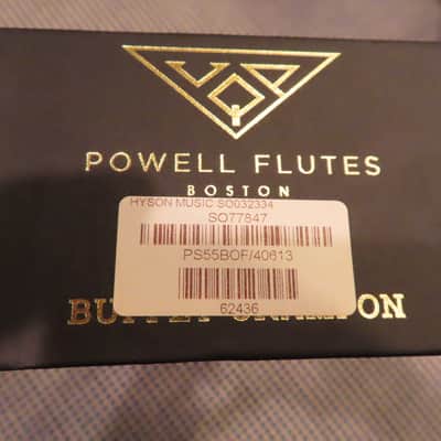 POWELL S0NARE PS 505 FLUTE -OPEN BOX + AURAMITE LIP PLATE, SIGNATURE H JOINT image 18