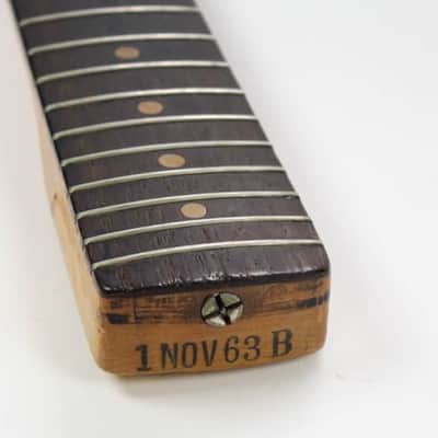 1963 Vintage Fender Jaguar NECK ~Brazilian Rosewood~ Pre-CBS L-Series USA 1960s image 16