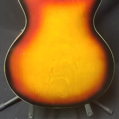 Kawaii Archtop electric Late 1960"s early 1970's - Orange Sunburst image 5