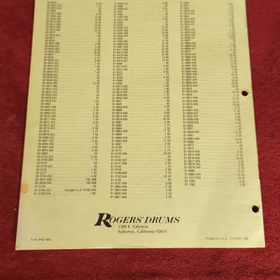 Vintage 1977 Rogers Price List image 5