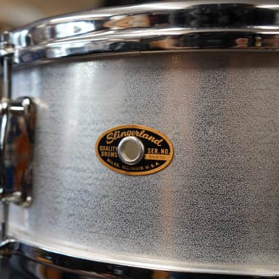 USA Slingerland 5x14" Aluminum Snare Drum (Vintage! 1960s Era) image 2