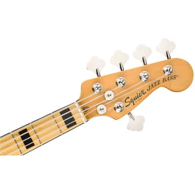 Squier Classic Vibe 70s Jazz Bass V 5-String Bass - Black w/ Maple Fingerboard image 6