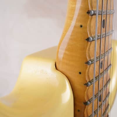 Fender Custom Edition ST57-140YM Yngwie Malmsteen Signature Stratocaster MIJ 1994 Pearl Yellow White Scalloped Japan Fujigen w/ OHSC image 16