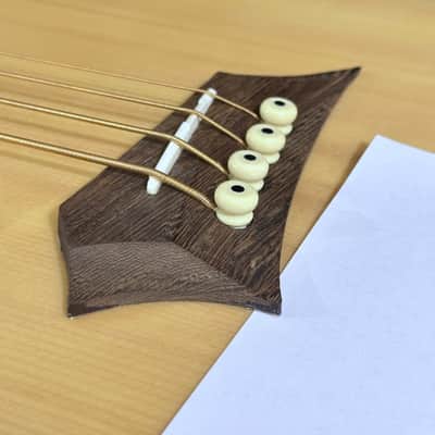 Warwick RockBass Alien Standard 4 String Acoustic Electric Bass Guitar - Natural image 13