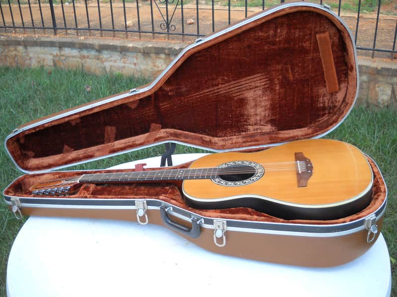 Vintage Ovation 12 String Acoustic Guitar Model No. 1115-4 U.S.A. 129624 w/ case image 1