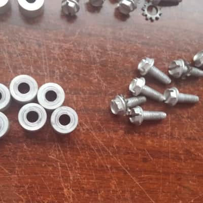 VINTAGE Rogers Dynasonic Powertone Snare PARTS / 8 LUG Mounting Screws CUP Washers image 3