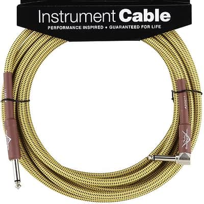 Fender Custom Shop Performance Series Cable, 18.6', Tweed, Angled 2016