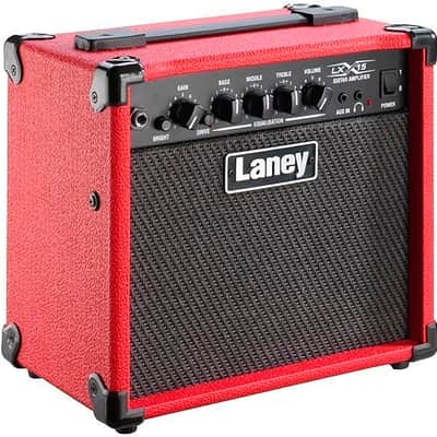 Laney LX15 Guitar Combo Amplifier (15 Watts 2x5"), Red image 2
