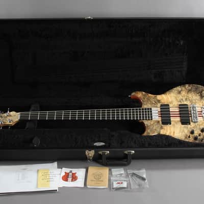 2016 Left-Handed Alembic Mark King 5 Deluxe Buckeye Burl ~Side LED's~ image 1
