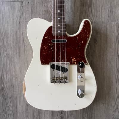 Fender Custom Shop Limited Edition '64 Telecaster (2024) Electric Guitar, Relic Aged Olympic White. ALL Documentation, MINT image 1