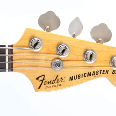 1979 Fender Musicmaster Bass sunburst image 5