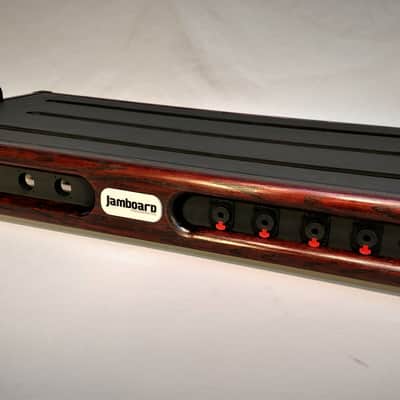 Jamboard Pro Deluxe Large - 16 x 32 - Oak Frame w/ Black Cherry Stain - Professional Pedalboard image 1