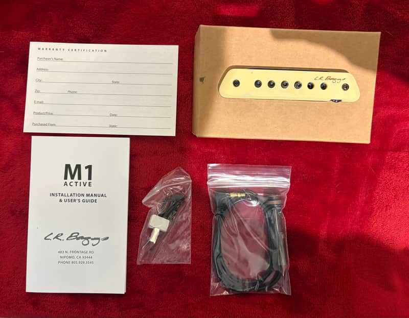 LR Baggs M1A Active Soundhole Pickup with Volume Control 2010s - White