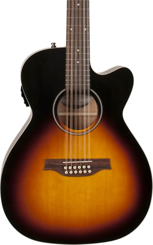 Seagull S12 CW Presys II 12-String Grand Concert Acoustic-Electric Guitar, Solid Spruce Top, Sunburst image 1