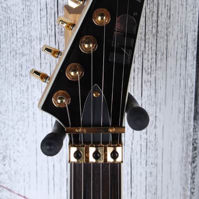 ESP LTD '87 Series Mirage Deluxe '87 Solid Body Electric Guitar Metallic Gold image 10