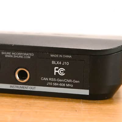 Shure BLX4 Wireless Receiver - J10 Band: 584-608MHz (NO POWER SUPPLY) CG01YFW image 8