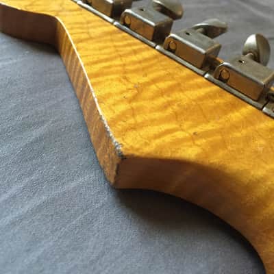Musikraft Stratocaster Neck with 4A Grade Flame Maple! MJT Relic