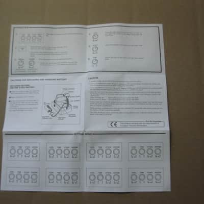 Boss original INSTRUCTIONS for GE-7, CS-3, and NS-2 (NO pedals, NO boxes, NO other items) 2010s (copyright years, 2010, 2015, and 2016) - white matte paper - black print, black graphic image 15