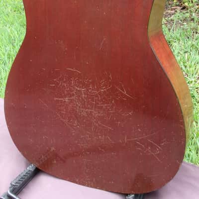 1971 Yamaha FG180 Red Label (New Frets Installed)+Yamaha Original Rocket Case image 7