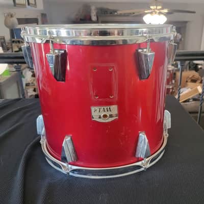Tama Rare Vintage Granstar Custom 13" x 12" Tom 1988 - Lipstick Red image 1