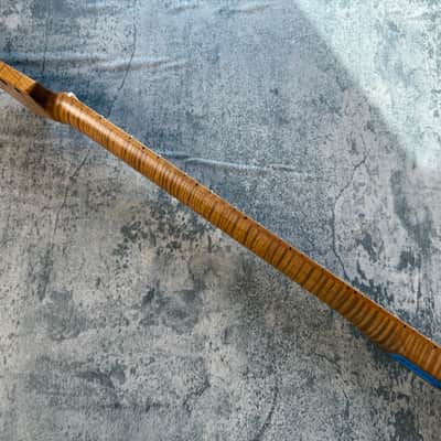 BMC Guitar 5AAAAA FLAME MAPLE Neck Strat® Stratocaster® 22 Fret Roasted With Maple Fingerboard Nitro Lacquer 9.5 Radius STFMM5A #1 image 8