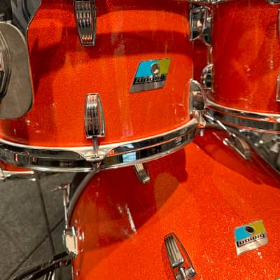 Montineri Ludwig Resto-Mod 6-Piece Drum Kit 2025 - Tangerine Glitter image 2