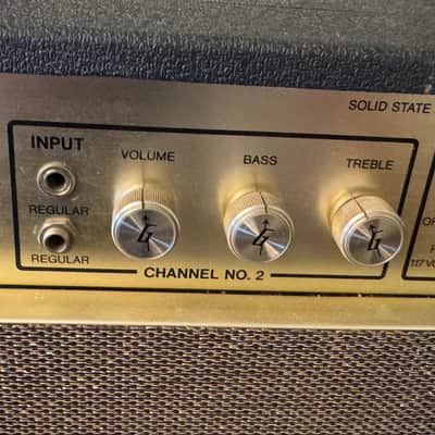 Gretsch 7154 Nashville 1969 Amplifier Combo Baldwin Era - Black Tolex and Brown + Gold Grille image 9