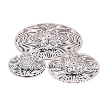 Premier Low Volume Cymbal Pack l Includes 14 Inch Hi Hats, 16 Inch Crash & 20 Inch Ride Cymbals  l Model PLVC-3PC image 1