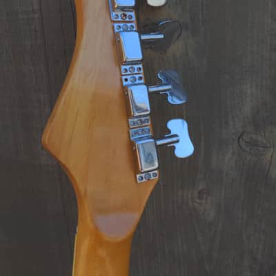 UPDATE HSC Kingston (Teisco ?) Jazz Bass Copy Red Orange image 10