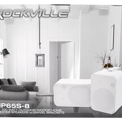 Rockville Rock Zone 8 Ch. Multi Room Home Receiver+(16) White 6.5" Wall Speakers image 11