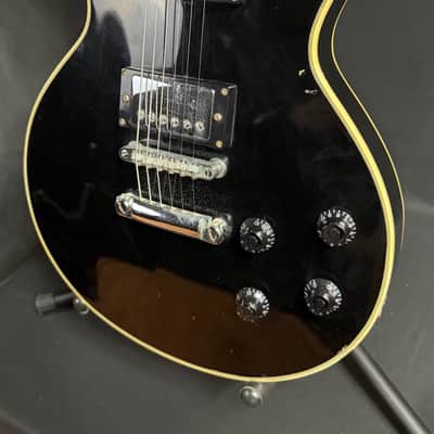 Vintage 1970's Avila LP Custom-Style Electric Guitar Gloss Black MIJ image 4