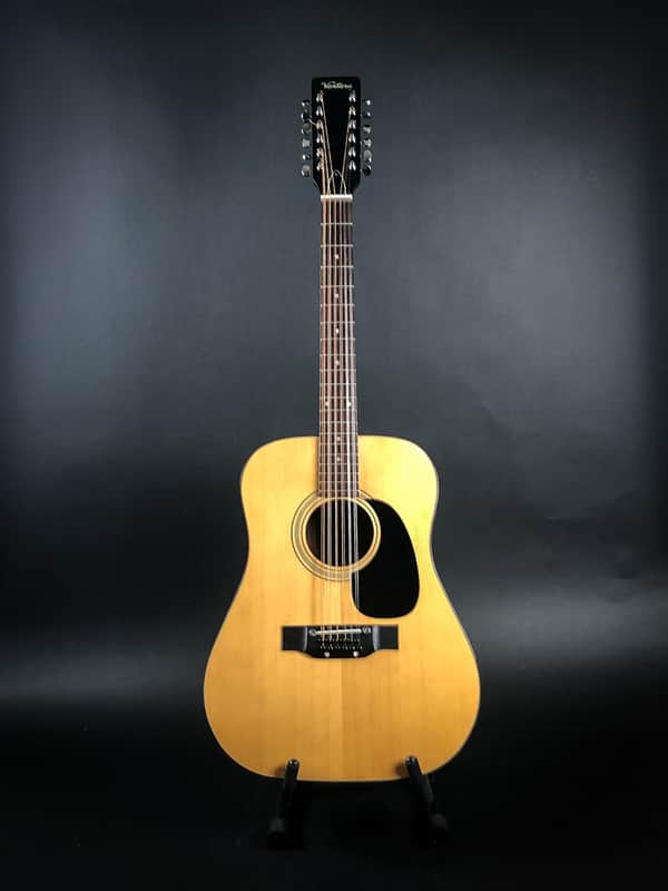 Ventura V-17 12-String Acoustic Guitar, Natural image 1