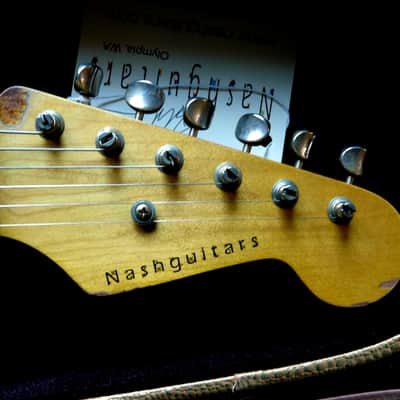 New 2025  Bill Nash Clapton Brownie Ash body S-57 Maple C Neck, USA Lollars Heavy relic image 4