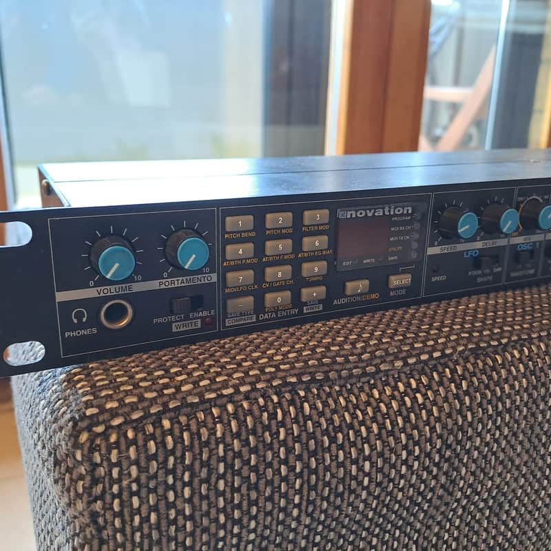 1994 Novation Bass Station Rack Monophonic Synthesizer Black