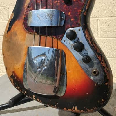 1964 Fender Jazz Bass Sunburst image 9