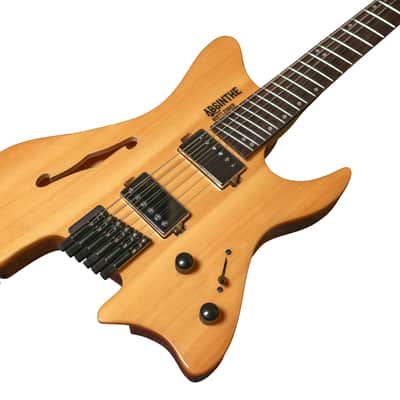Bootlegger Guitar Jazz Absinthe 2025 Fanned Frets Headless Gloss Honey image 5