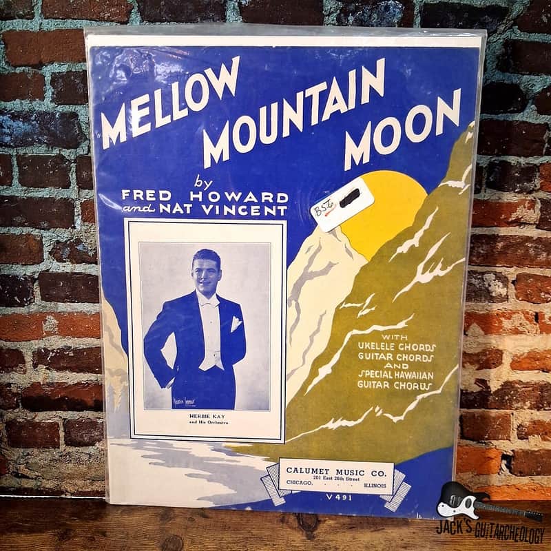 Vintage "Mellow Mountain Moon" Fred Howard / Nat Vincent Sheet Music (1940s) image 1