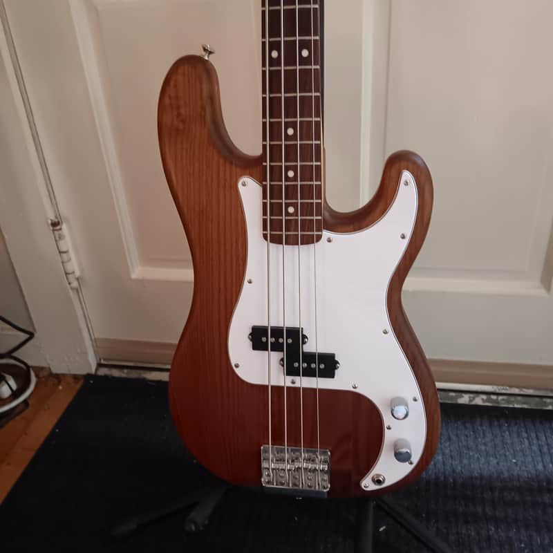 Custom Built Precision Bass - Warmoth Roasted Alder - Rosewood on Maple Neck - Tonerider Pickup image 1