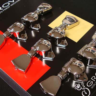 Grover 102-18NK Rotomatic Tuning Machines 3 +3 Nickel Finish w/Keystone Buttons image 3