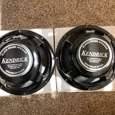Kendrick Black Frame 12" 8 ohm Guitar Speakers(2) - Perfect image 10