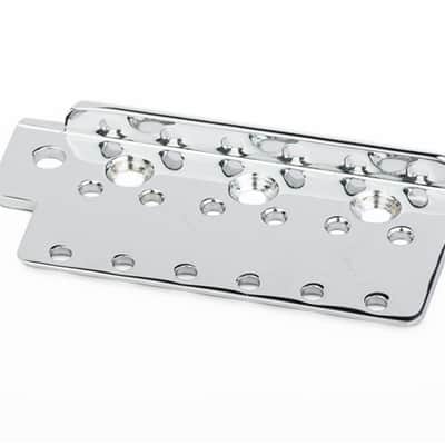 Genuine Fender AVRI American Vintage Strat/Stratocaster Bridge Plate - CHROME image 3