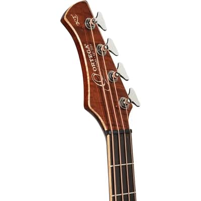 Ortega KTSM2-4 Signature Series Ken Taylor Solid Spruce Top Nato Neck Cutaway 4-String Acoustic-Electric Bass Guitar w/Gig Bag image 15