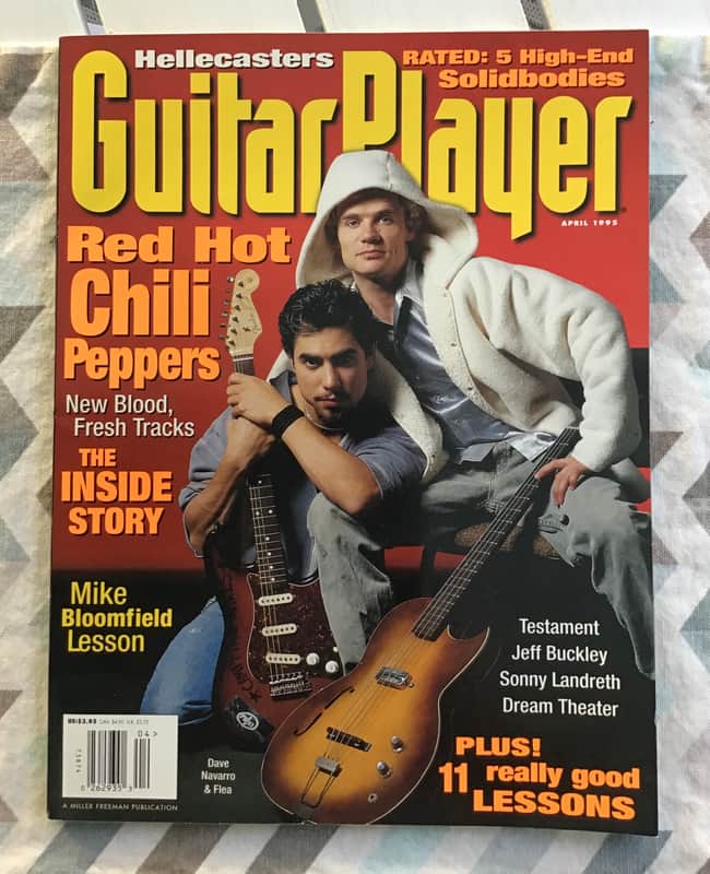 Guitar Player Magazine Back Issue April 1995: Red Hot Chili Peppers image 1