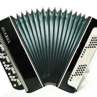 Bayan Tembr Ukraine Button Accordion 100 Bass, New Straps and Case, Concertina Stradella B System, Harmonica in Tune, 2721 image 3