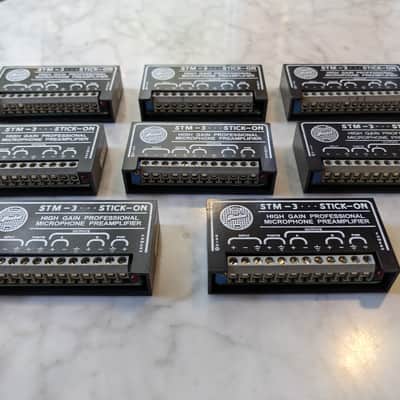 LOT OF 8 UNITS - RDL STM-3 High Gain Microphone Preamp (+45 to +75 dB Gain) image 3