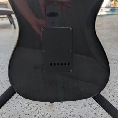 Custom Build Guitars Model T 2000s - Black/Green dark stain image 3
