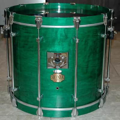 Premier Signia 5Pc Drum Set. Emerald Green Lacquer. Maple Shells. Excellent! image 11