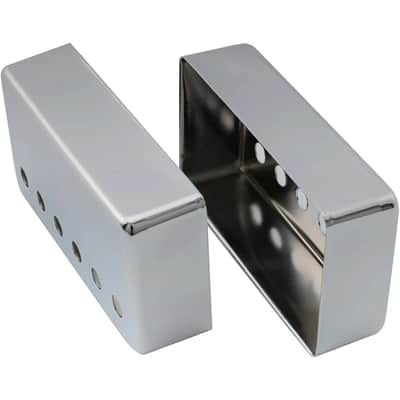 Electric Guitar Metal Humbucker Pickup Covers Neck Bridge Set Chrome image 4