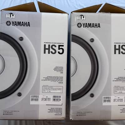 Yamaha HS5 5" Powered Studio Monitors (Pair) - White Brand New - Open Box image 4